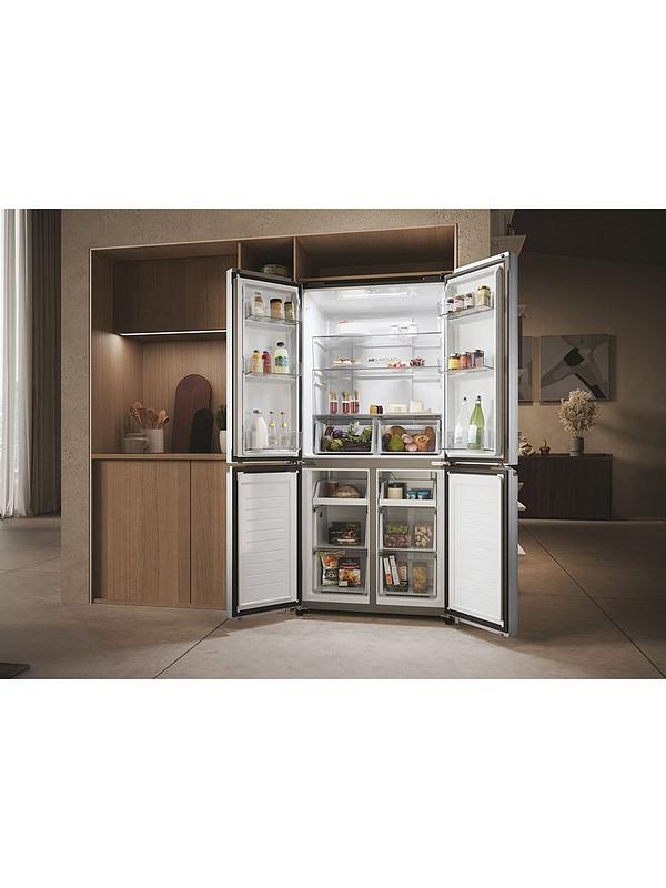 Haier Cube 83 HCR3818ENMG Total No Frost American Fridge Freezer, E-Rated - Inox - Image 6